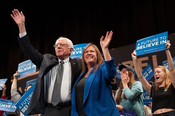 Bernie and Jane Sanders.