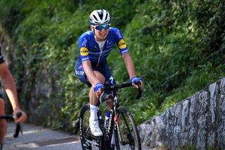 BERGAMO ITALY OCTOBER 09 Andrea Bagioli of Italy and Team Deceuninck QuickStep competes during the 115th Il Lombardia 2021 a 239km race from Como to Bergamo ilombardia UCIWT on October 09 2021 in Bergamo Italy Photo by Tim de WaeleGetty Images