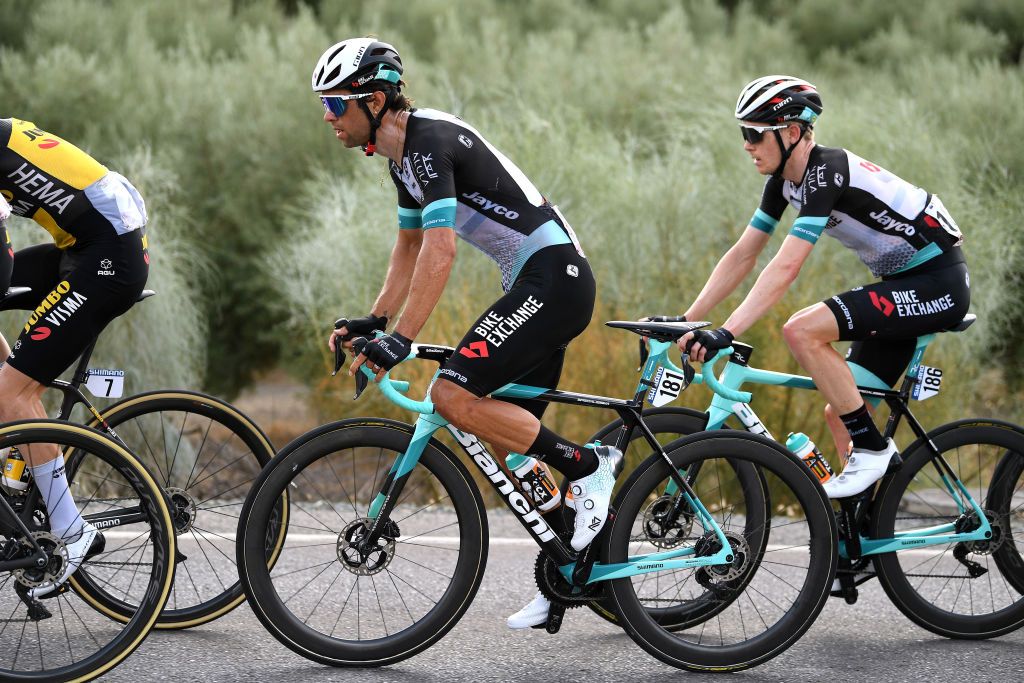 VALDEPEAS DE JAN SPAIN AUGUST 25 Michael Matthews of Australia and Team BikeExchange during the 76th Tour of Spain 2021 Stage 11 a 1336km stage from Antequera to Valdepeas de Jan 1009m lavuelta LaVuelta21 on August 25 2021 in Valdepeas de Jan Spain Photo by Tim de WaeleGetty Images