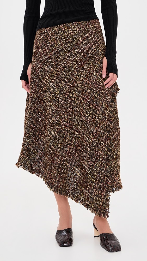 Layne Tweed Skirt - Henna Multi