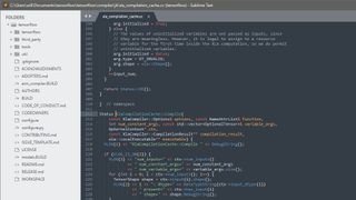 Interface of Sublime Text, one of the best web design software tools