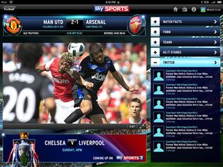 Sky Sports iPad Match Choice