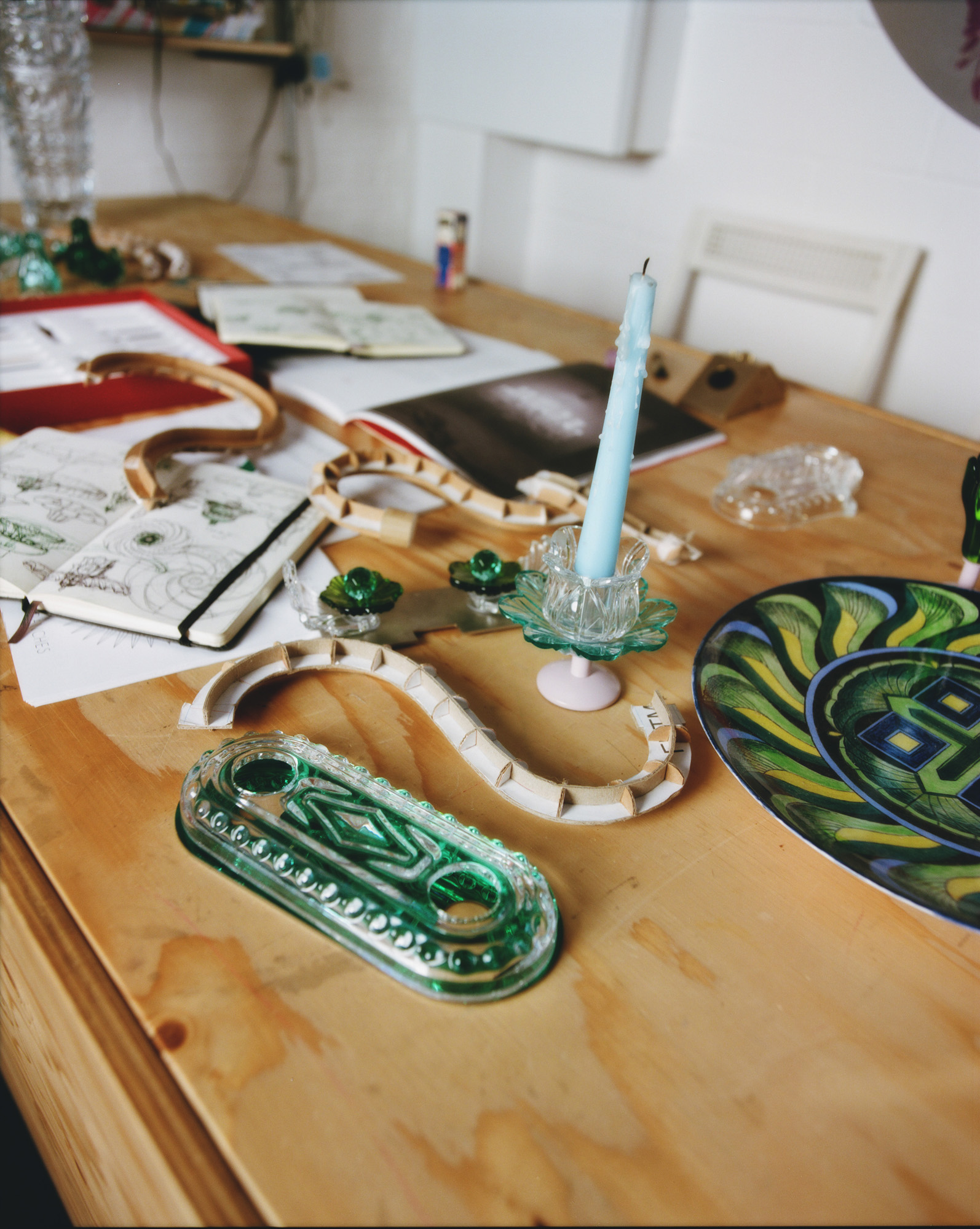 Bethan Laura Wood and works in progress for Baccarat