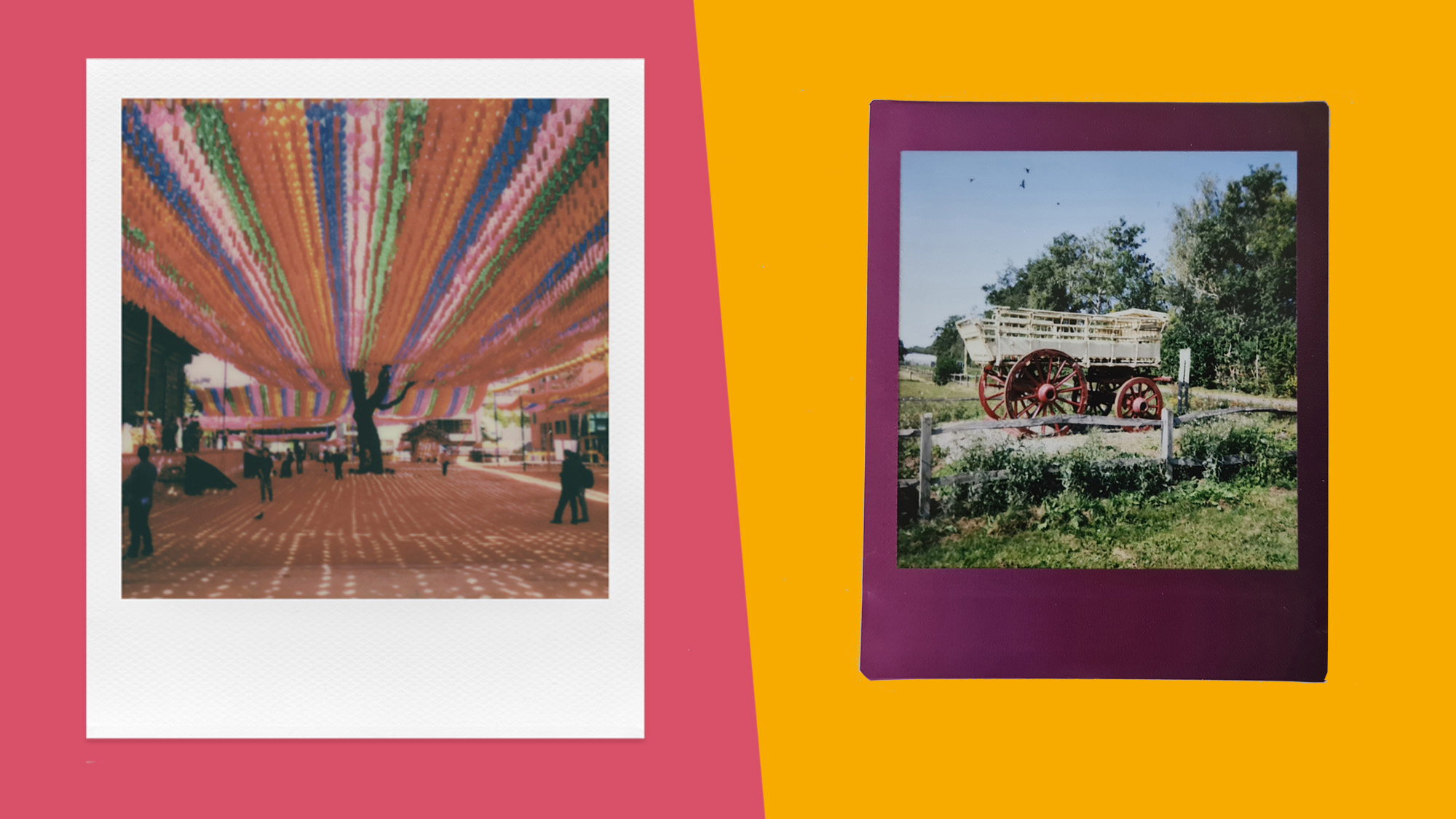 Polaroid I-Type vs Instax Square film