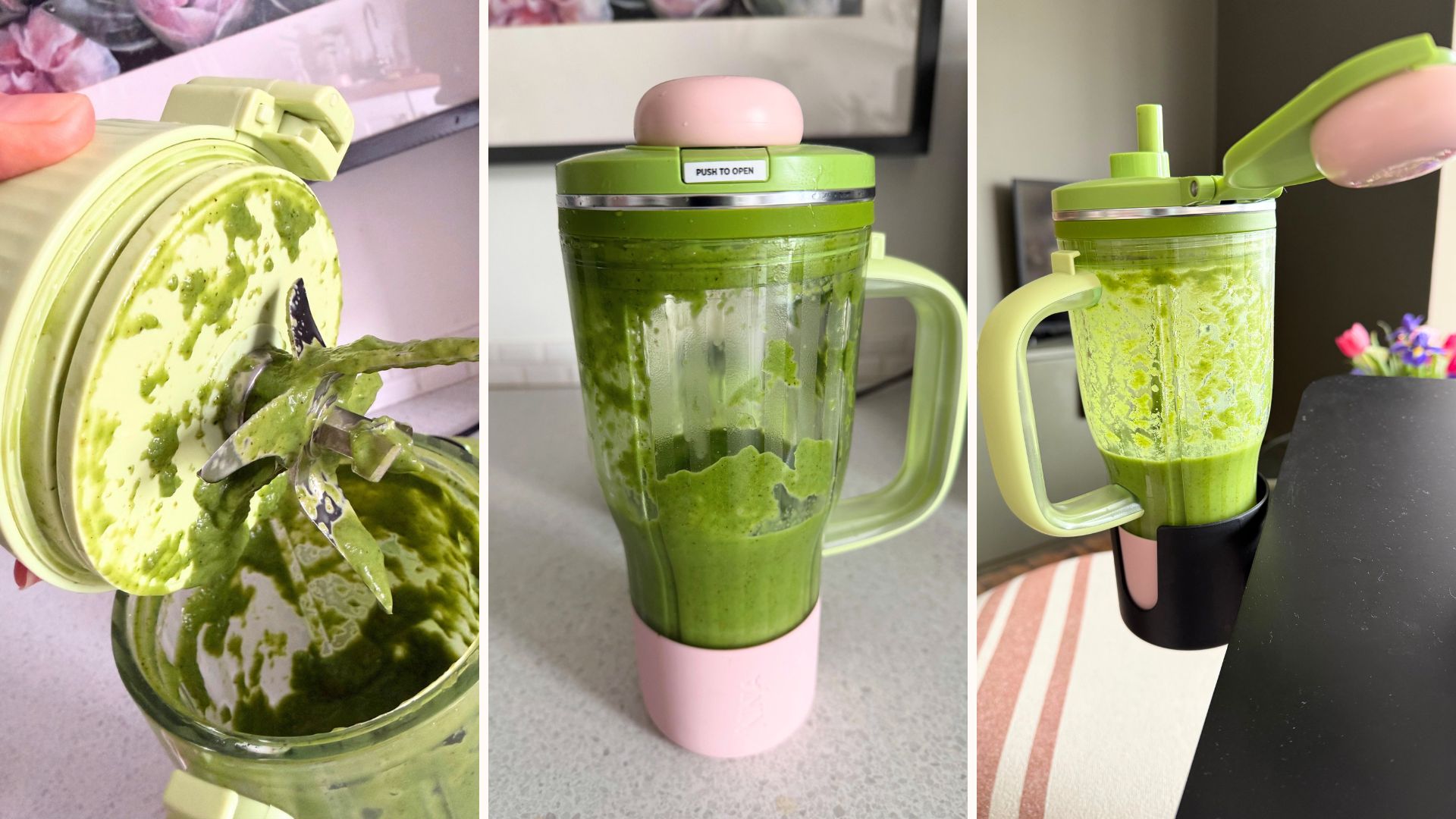 Compilation images showing the Ninja Blendboss review process