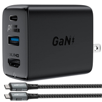 Acefast 65W GaN 2-Port Charger with HDMI:
