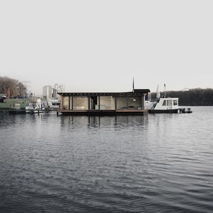 Houseboat on the water