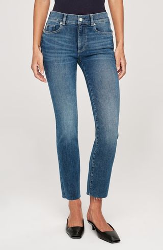 Mara Straight Leg Mid Rise Instasculpt Ankle Jeans