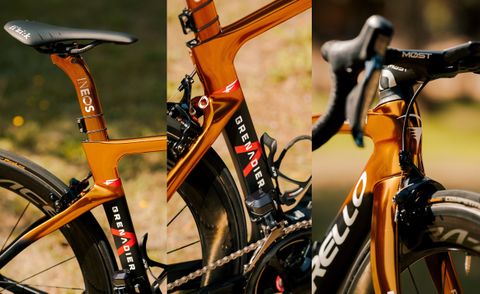 Ineos Grenadiers reveal Richard Carapaz's new 'golden' bike | Cycling Weekly