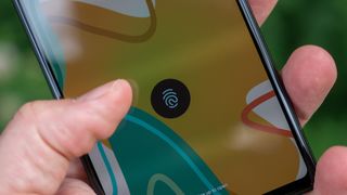 Fingerprint sensor on the Google Pixel 6a