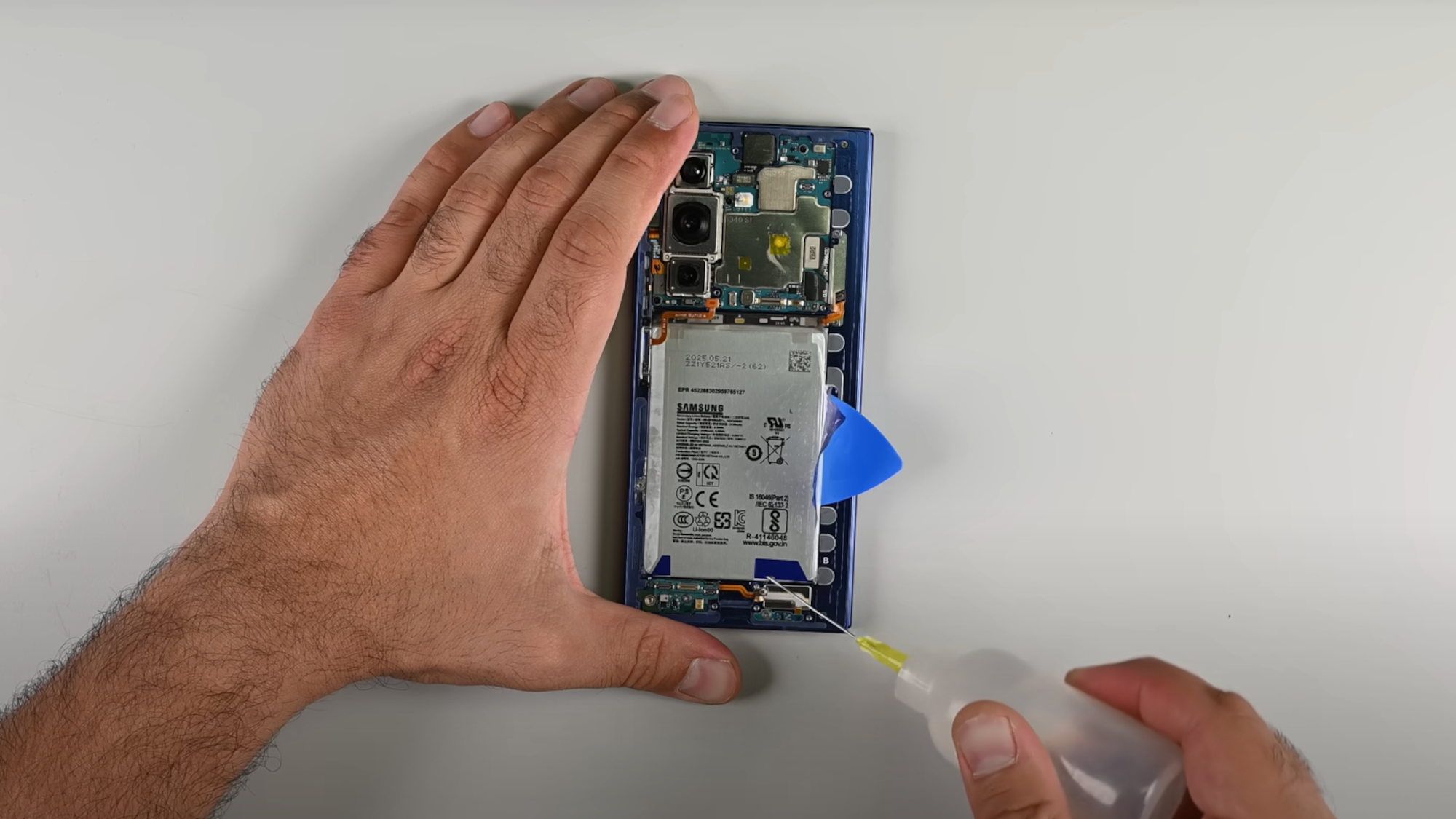 The battery for the Galaxy Z Fold 7