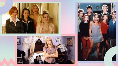 Iconic 90s TV shows: Stills from Sex And the City, Sabrina the Teenage Witch and Buffy The Vampire Slayer