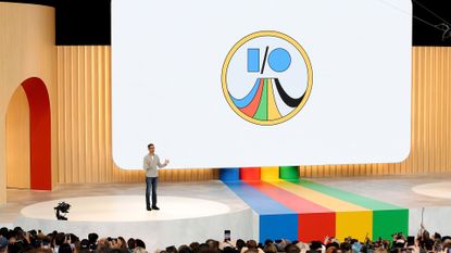 Google I/O 2023 &ndash; Sundar Pichai on stage
