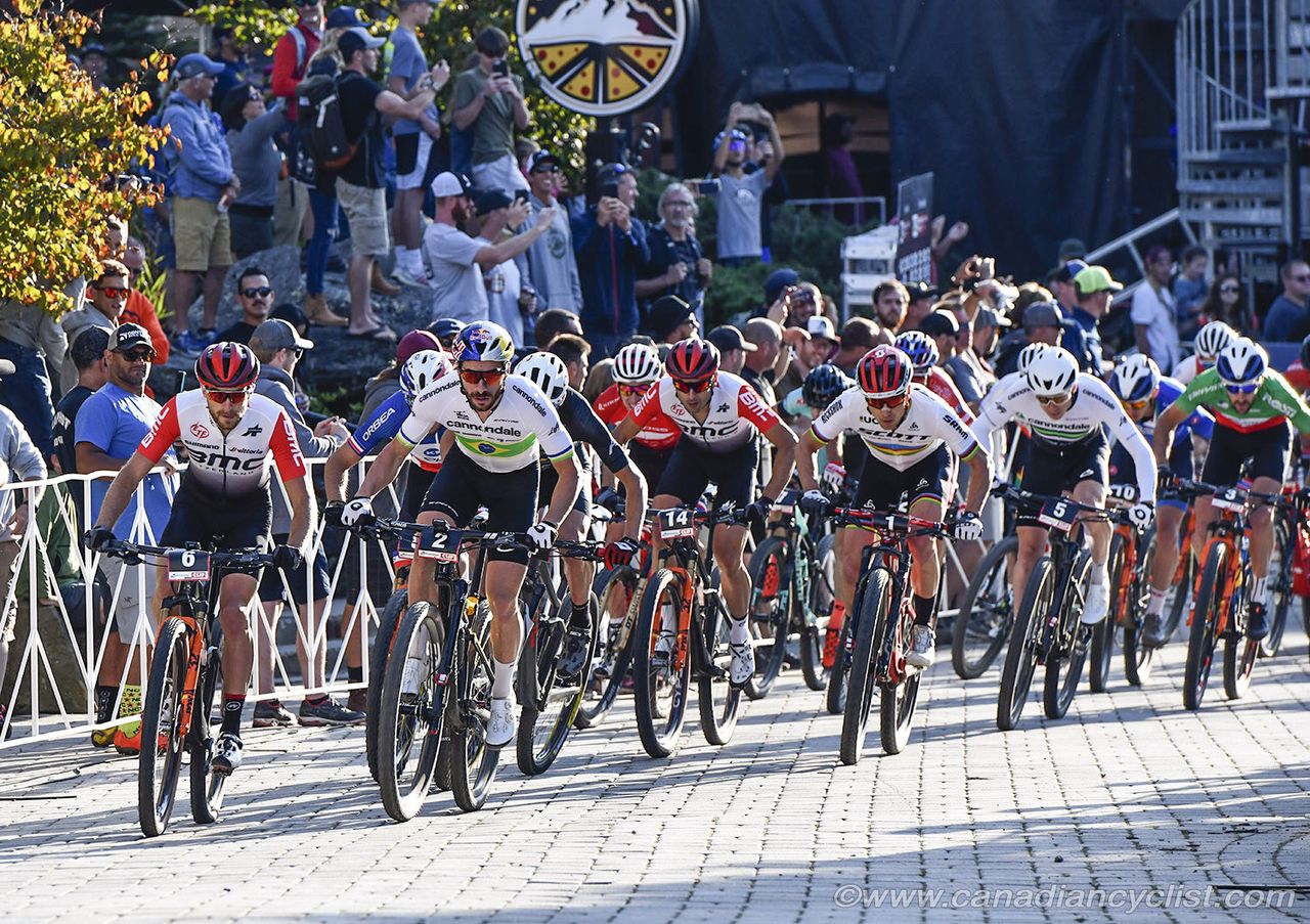 The start of the men's race