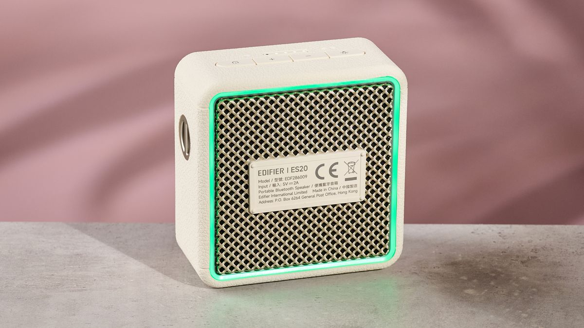 Ambient lights on reverse side of the Edifier ES20