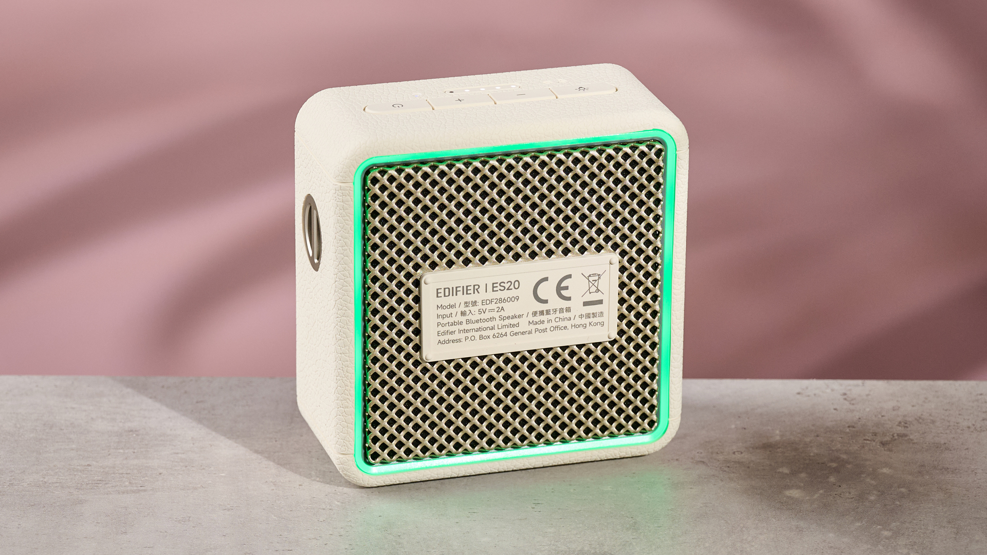 Ambient lights on reverse side of the Edifier ES20