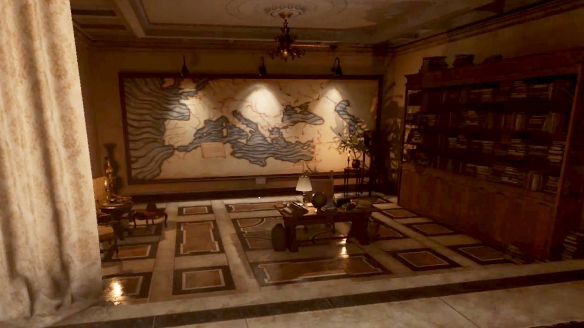 Indy DLC map mural puzzle 