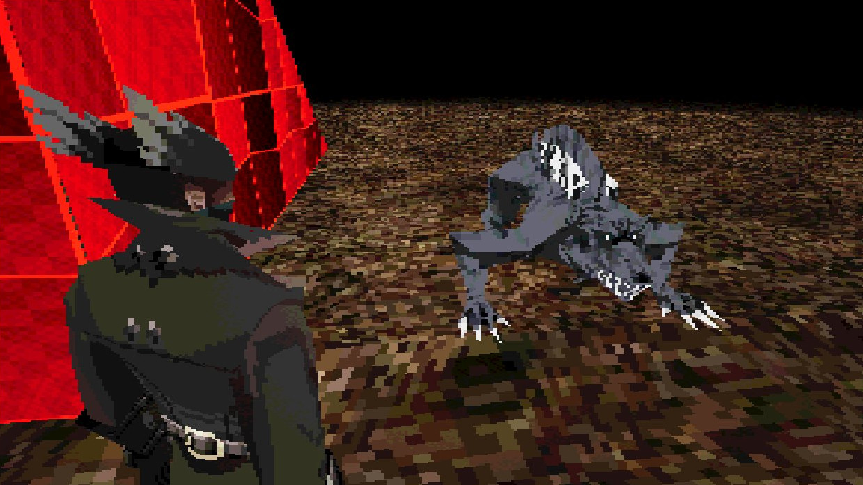 I'd play this Bloodborne PSone demake