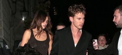 Kaia Gerber and Austin Butler attend the Dune: Part Two premiere afterparty in London, England 2024