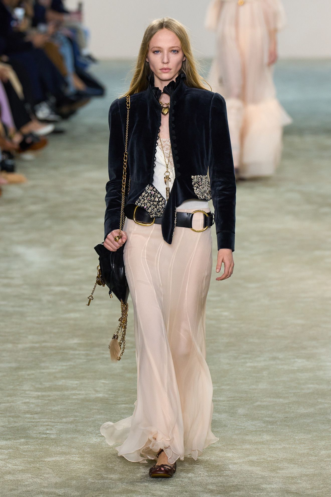 Model on the Chloe fall/winter 2025 runway.