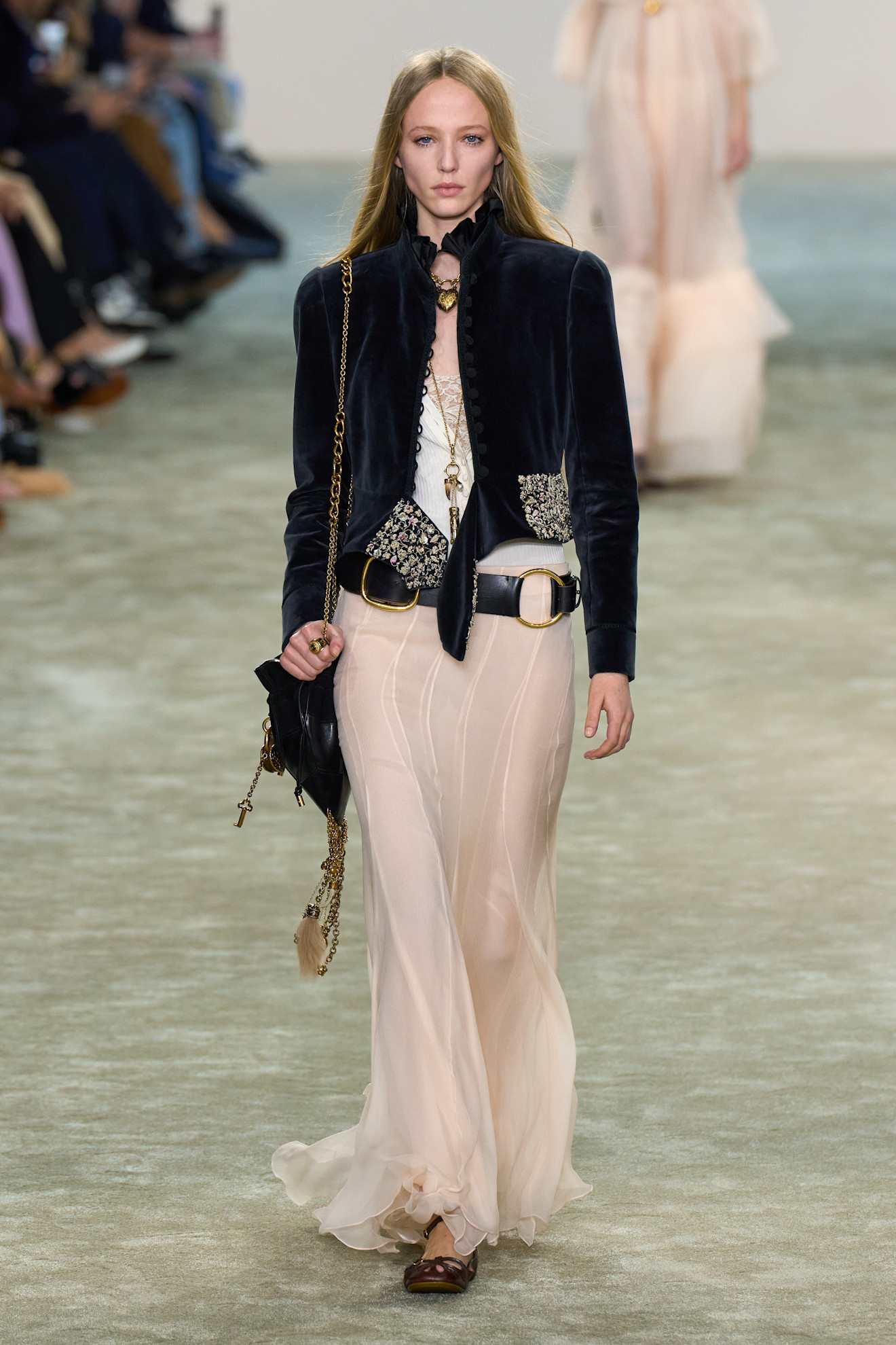 Model on the Chloe fall/winter 2025 runway.