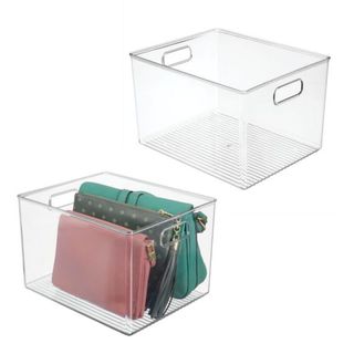 mDesign Plastic Storage Organizer 2-Pack