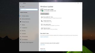 Windows update screen