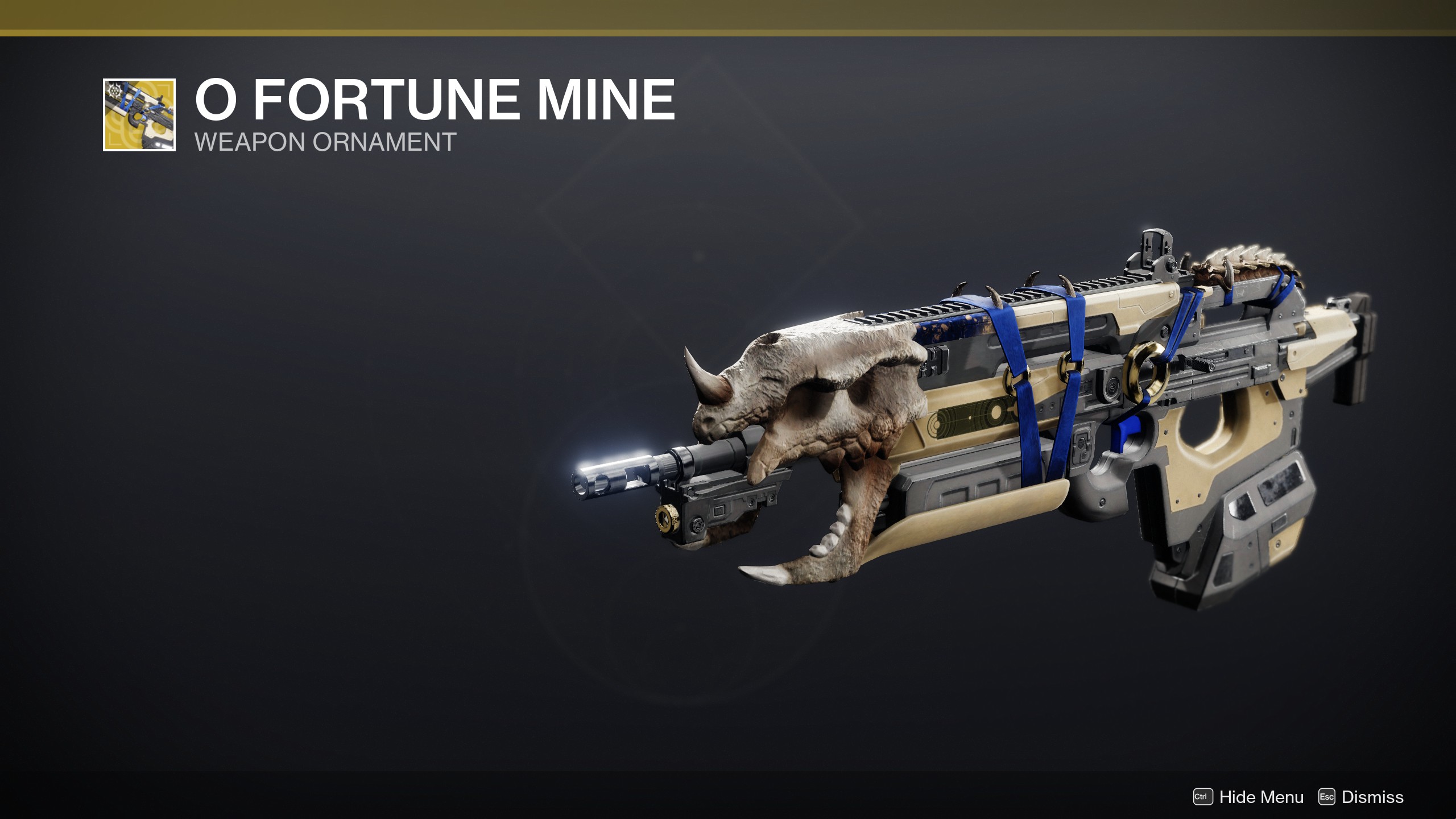 Destiny 2 O Fortune Mine ornament