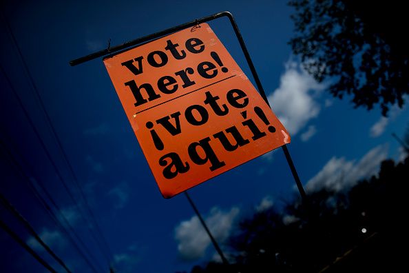 An early voting place in Potomac, Maryland.