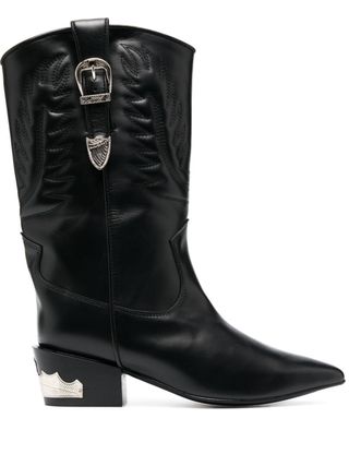 Western 50mm Leather Boots