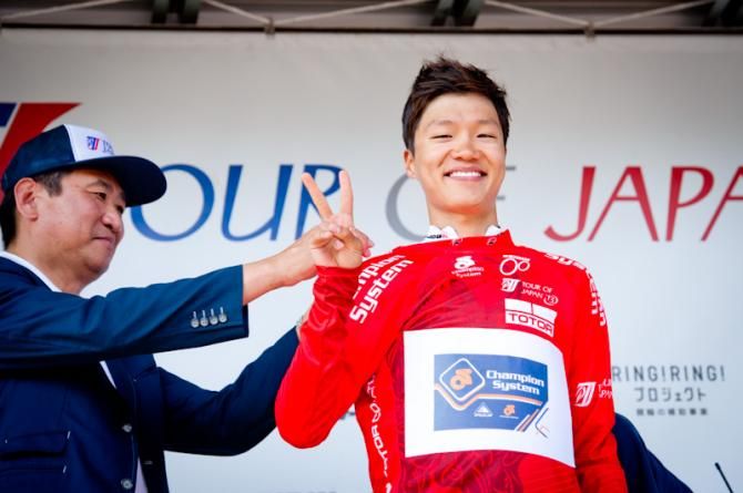 Chan Jae Jang (Champion System) earned the mountain classification leader's jersey