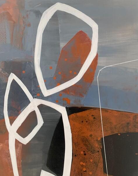 Vinterior, Anna Masiul Gozdeckareshape 2 Contemporary Abstract Painting Acrylics, Polish Artist2023