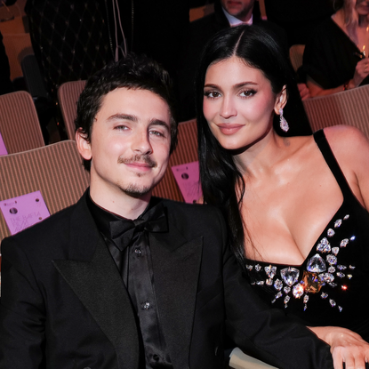 Timothée Chalamet and Kylie Jenner attend the EE BAFTA Film Awards 2026 at The Royal Festival Hall on February 22, 2026 in London, England.