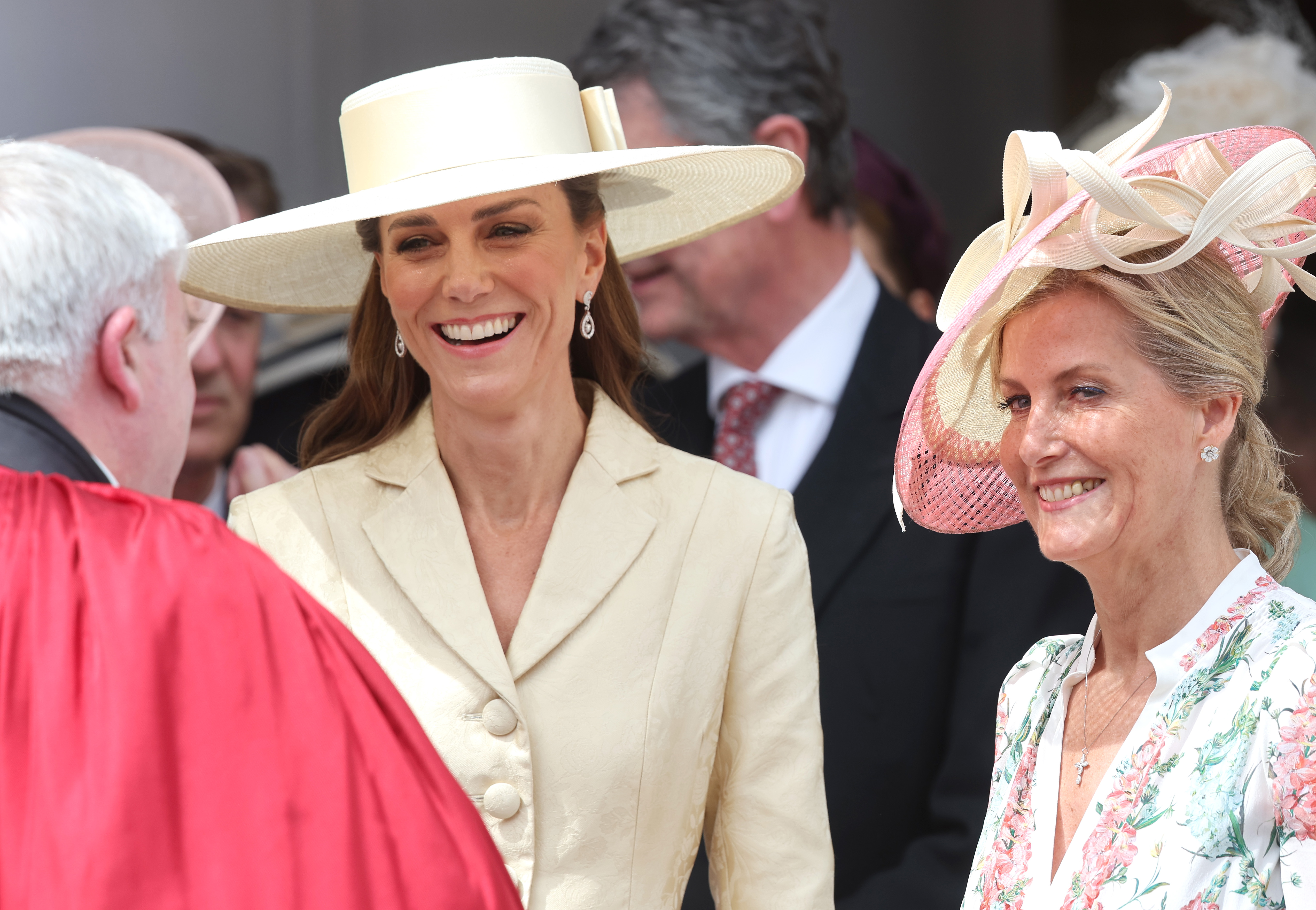 Princess Kate Garter Day 2026, wearing a pale yellow hat and matching blazer