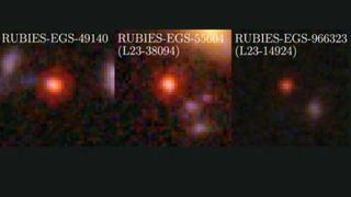 Mysterious objects or "little red dots" seen in the early universe by the JWST