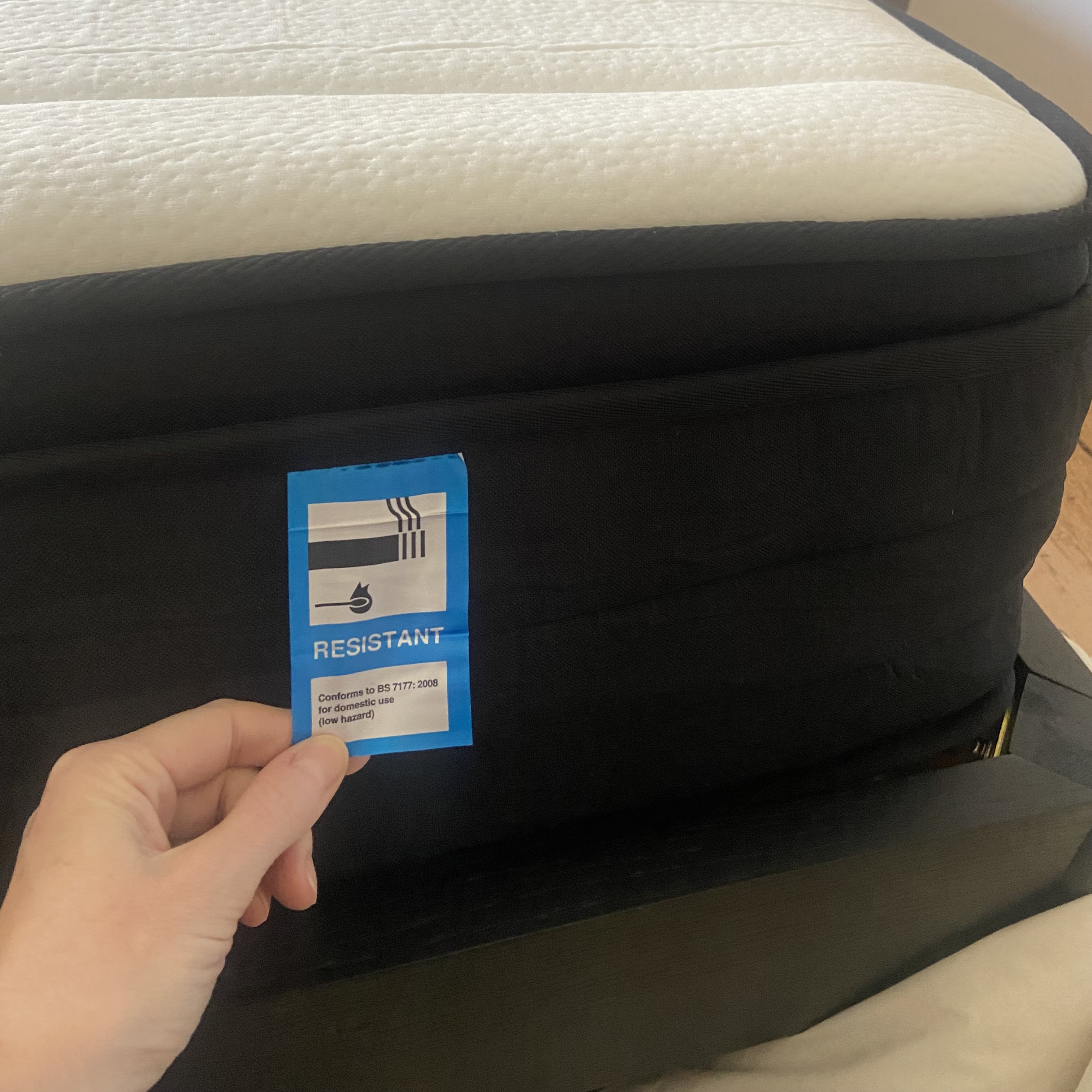 The Origin Hybrid Pro mattress being tested at home