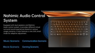 Information on the Nahimic audio control system in the Haier Mix Pro14 Ultrabook