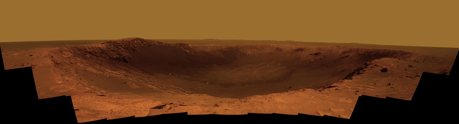 NASA&#039;s rover Opportunity will spend the seventh anniversary of its Mars landing at a crater called Santa Maria, which has a diameter about the length of a football field.