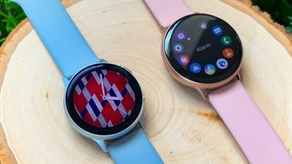 The Galaxy Watch Active 2's round display