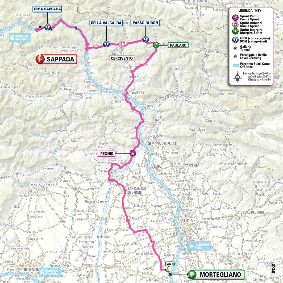 2024 Giro d'Italia maps and profiles