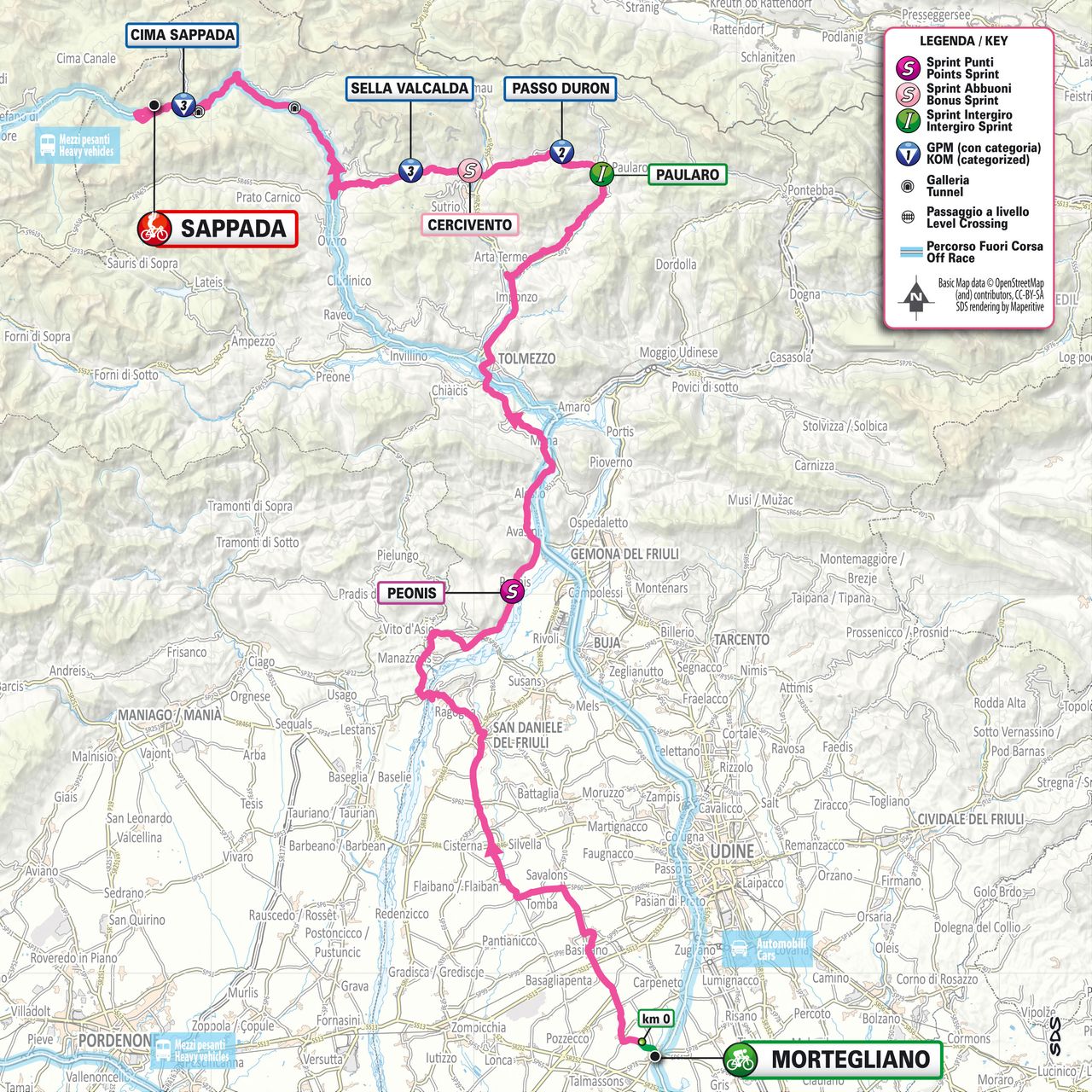 2024 Giro d'Italia maps and profiles