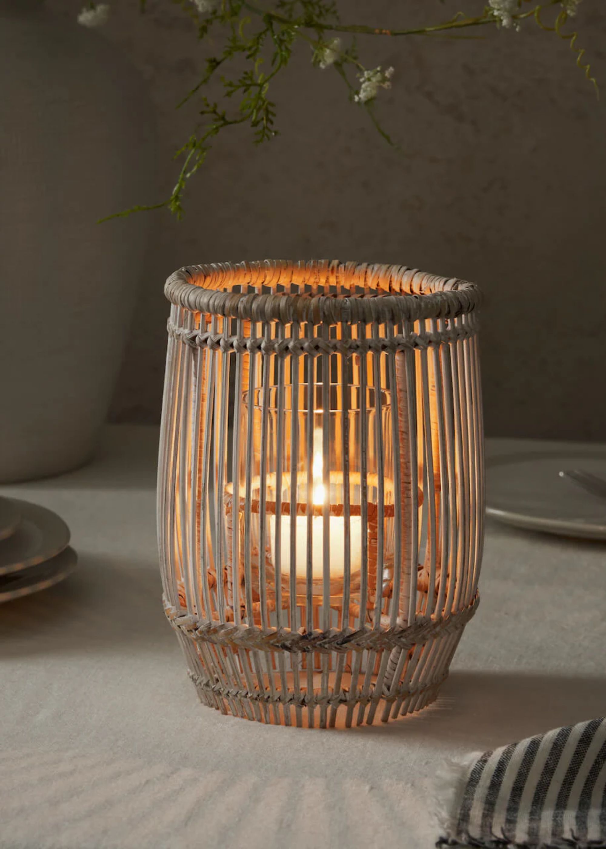 Layered Lounge, Leve Rattan Lantern
