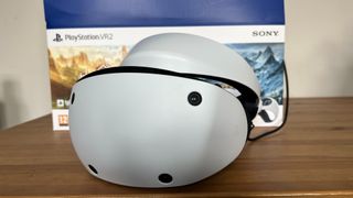 PSVR2- Close up of VR headset.