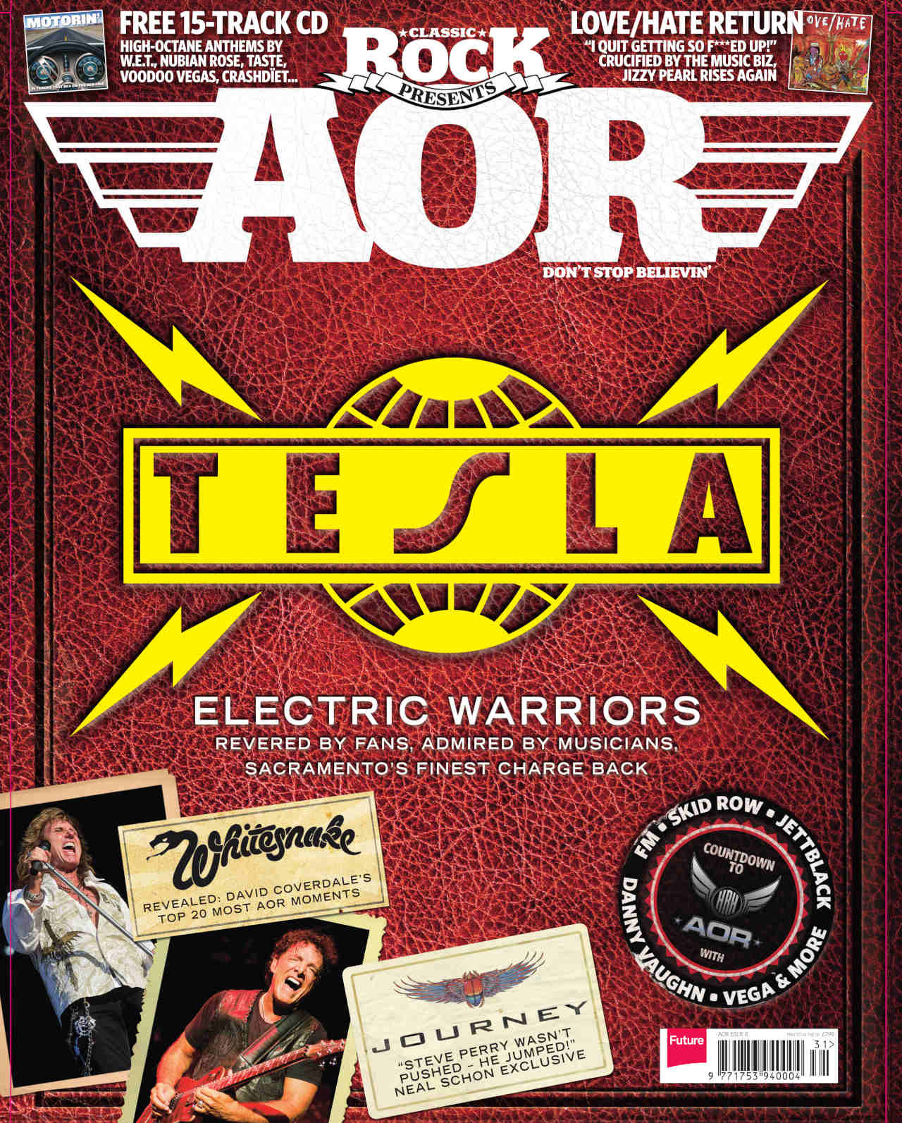 The cover of Classic Rock issue 8 featuring Tesla
