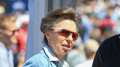 Princess Anne rocks double denim and 'snazzy sunglasses' in Uganda