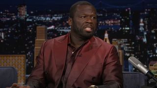 Curtis "50 Cent" Jackson speaks on The Tonight Show.