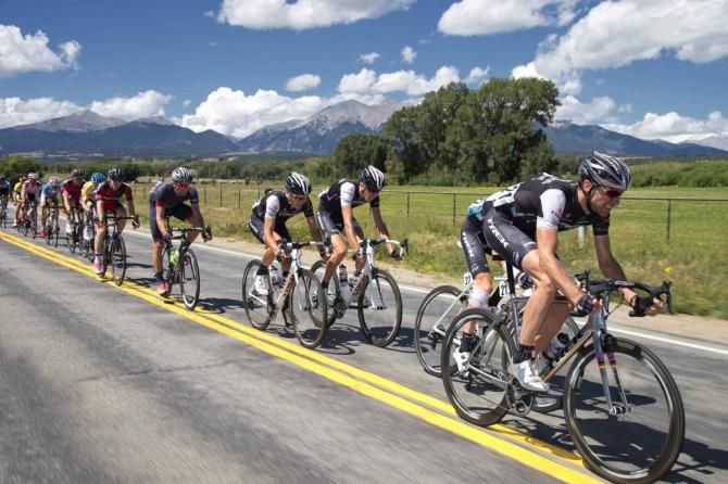 Jens Voigt (Trek) working hard on the front of the peloton