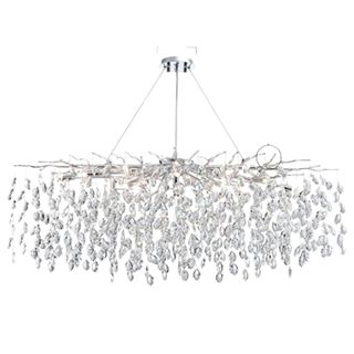 crystal glass wagon wheel chandelier