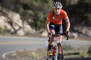 Megan Jastrab racing for Rally UHC Cycling in 2019