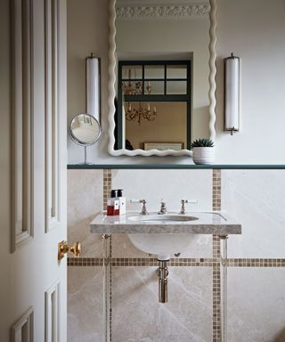 Bathroom living ideas over mirror and basin